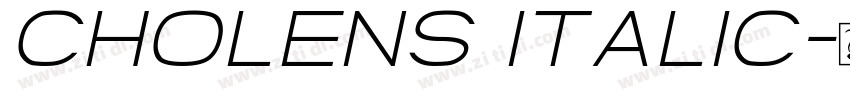 Cholens Italic字体转换